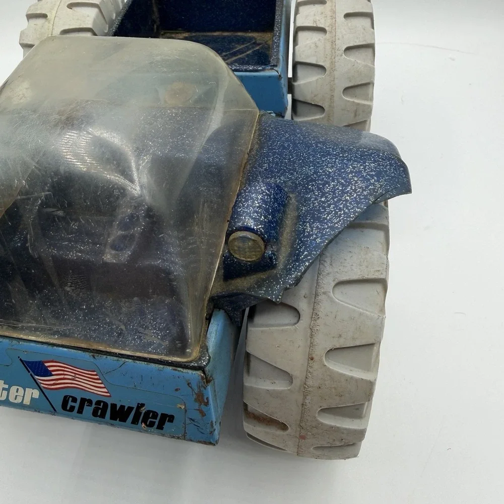 Vintage Tonka Crater Crawler 1970s Blue‎ Body Space Vehicle Pressed Steel Truck